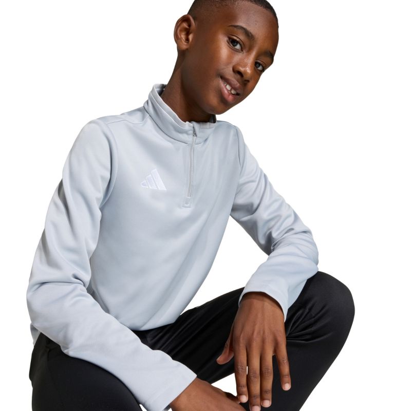 adidas Entrada 26 Training Top light gray kids sweatshirt JZ6637