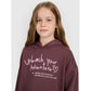 Oversized sweatshirt with hood, unzipped, for girls, 4F 4FJRAW25TSWSF2429-51S 4f