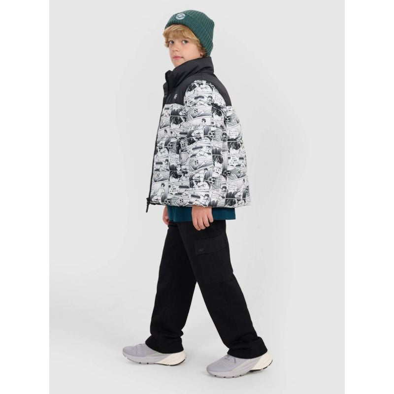 Boy's down jacket with synthetic filling 4F 4FJRAW25TDJAM0749-10A *Kategoria tymczasowa Your Sports Performance