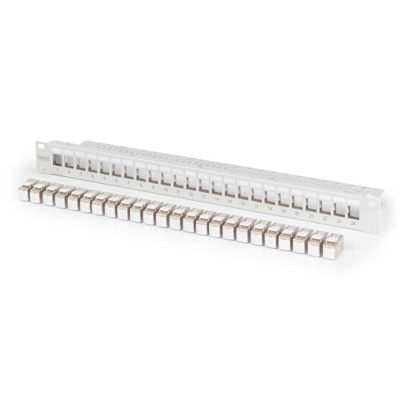 DIGITUS 1U 24xCat6A patch panel, shielded Keystone module Kable, gniazda i wtyki/Kable sieciowe Your Sports Performance