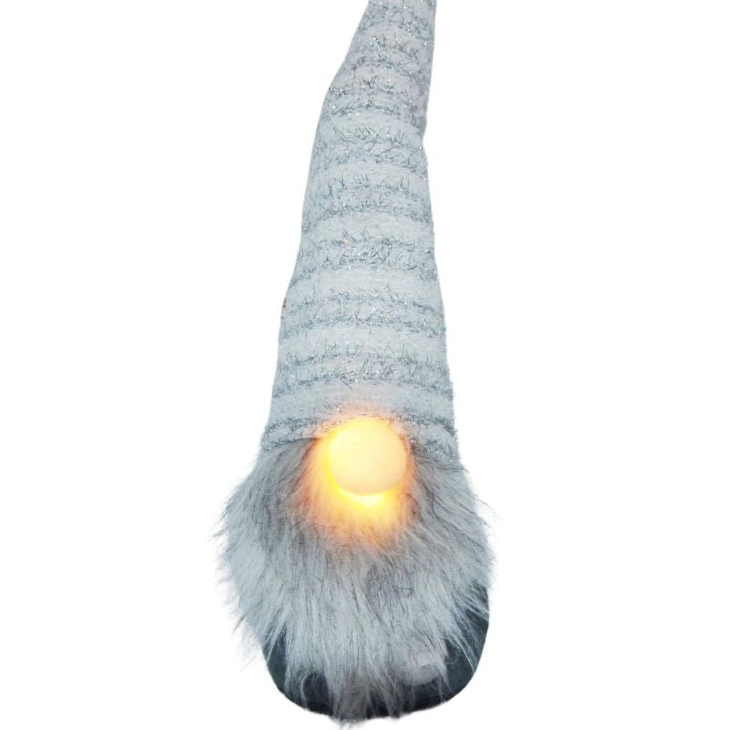 GNOME WITH A LONG WHITE HAT AND A GLITTER NOSE 42CM Clothing Your Sports Performance