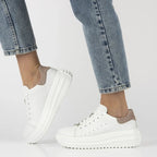 Women's leather platform shoes white Filippo DP6739 To be categorized Your Sports Performance