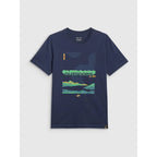 Men's regular printed T-shirt 4F 4FRAW25TTSHM3378-31S