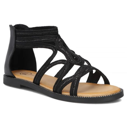 Women's Roman sandals, black, Filippo DS7897