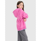 Girls' sweatshirt with hood, open, 4F 4FJRAW25TSWSF2439-54S 4f