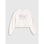 Girls' sweatshirt without a hood, 4F 4FJWSS25TSWSF1483-11S *Kategoria tymczasowa Your Sports Performance