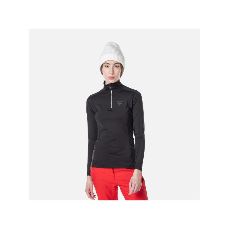 Rossignol W Classique 1/2 Zip Sweatshirt Black Import z PMSport Your Sports Performance