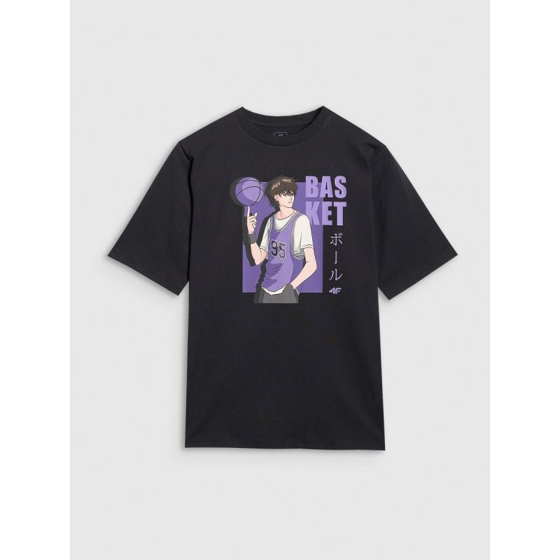 Boy's oversize T-shirt with print 4F 4FJRAW25TTSHM3062-20S 4f