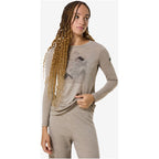 SUPER.NATURAL W HILLY LS Long-Sleeve Shirt khaki