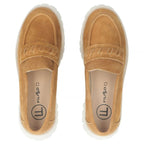 Women's leather suede brogues, camel, Filippo DP7554 Filippo