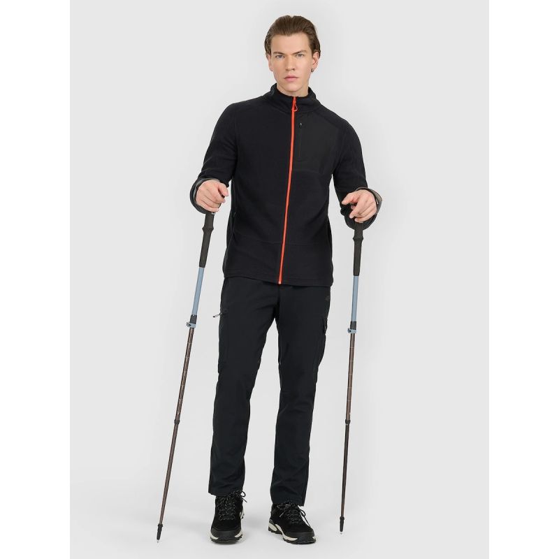 Polartec regular men's fleece with stand-up collar 4F 4FWAW25TFLEM333-020S 4f