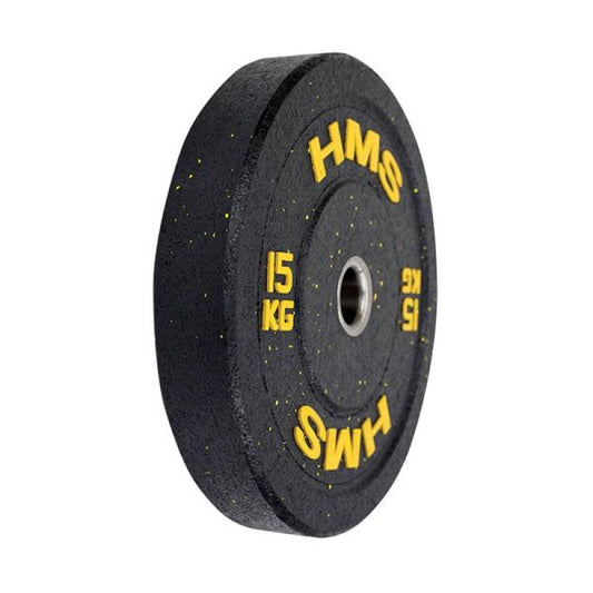 Olympic plate HMS YELLOW BUMPER 15 kg HTBR15 Accessories/Training equipment Your Sports Performance