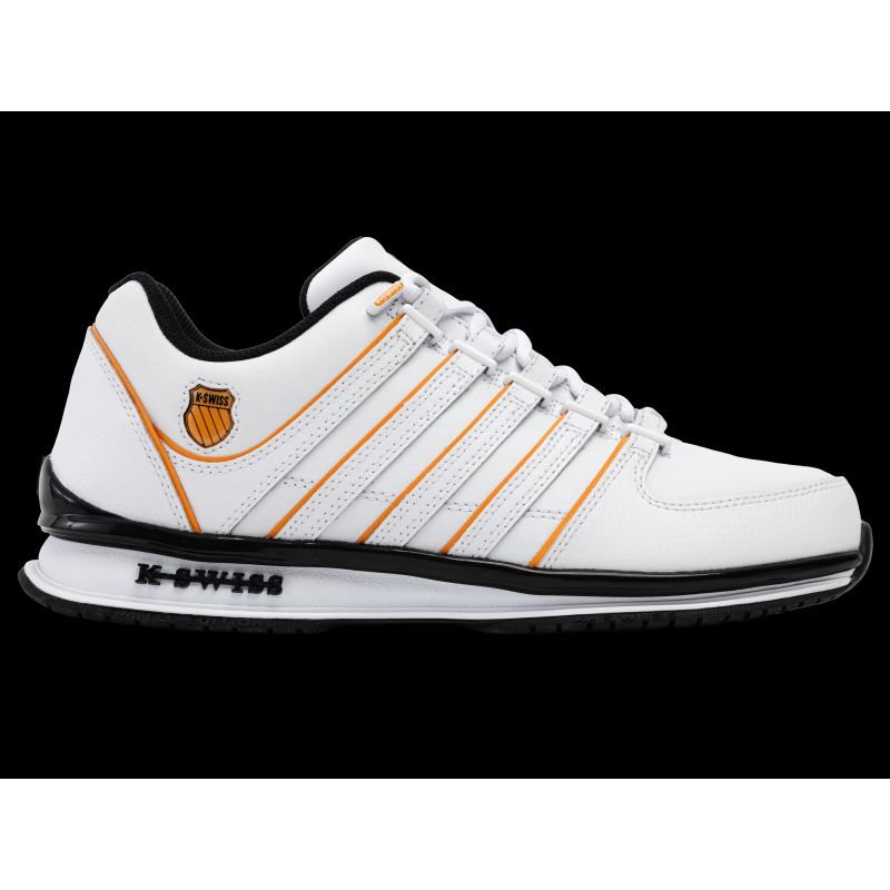 K-swiss RINZLER WHITE/ORANGE POPPY/BLACK-M sneakers (01235-185-M) WD