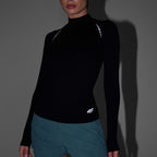 Women's longsleeve t-shirt 4F F419 deep black 4FWAW25TFLOF419 20S In preparation Your Sports Performance