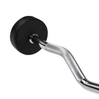 Rubber-coated fixed barbell/bar, curved, 15 kg HMS GSL15 In preparation Your Sports Performance