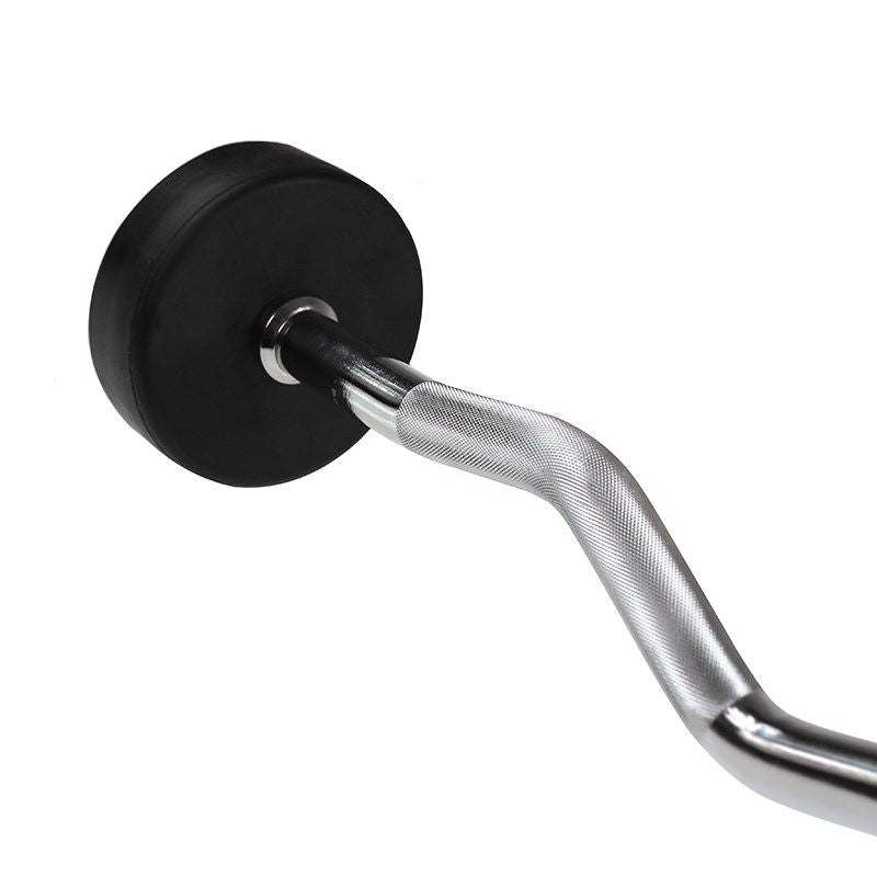 Rubber-coated fixed barbell/bar, curved, 15 kg HMS GSL15 In preparation Your Sports Performance
