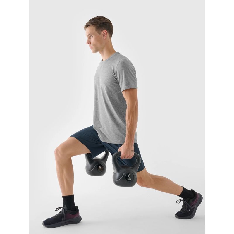 Men's quick-drying regular training T-shirt 4F 4FWAW24TFTSM1003-25M 4f