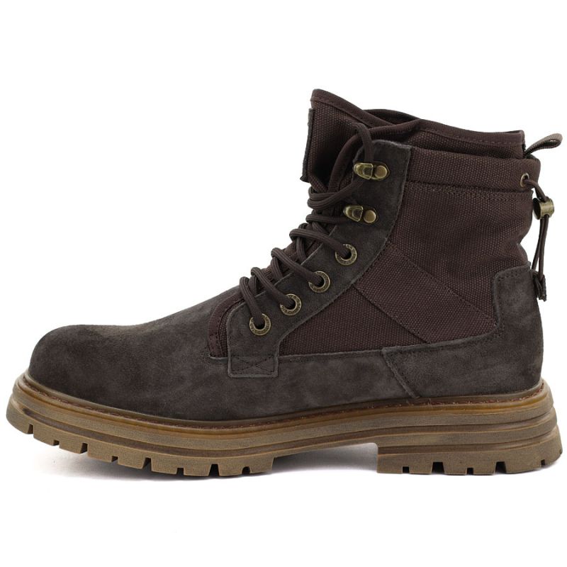 Men's brown leather unlined boots Big Star UU174254