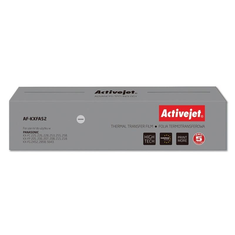 Activejet AF-KXFA52 Foil (replaces Panasonic KX-FA52; Supreme; black) Folie termotransferowe/Do faksów Panasonic Your Sports Performance
