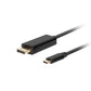 LANBERG CABLE USB-C(M)->DISPLAYPORT(M) 1M 4K 60HZ BLACK CA-CMDP-10CU-0010-BK In preparation Your Sports Performance