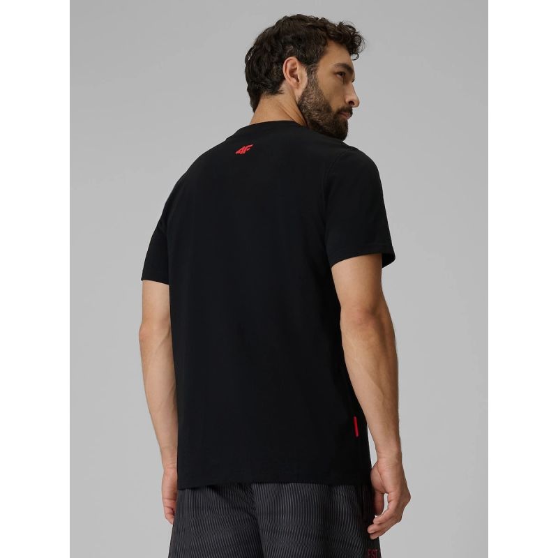 Men's regular printed T-shirt 4F 4FRSS26TTSHM4039-20S