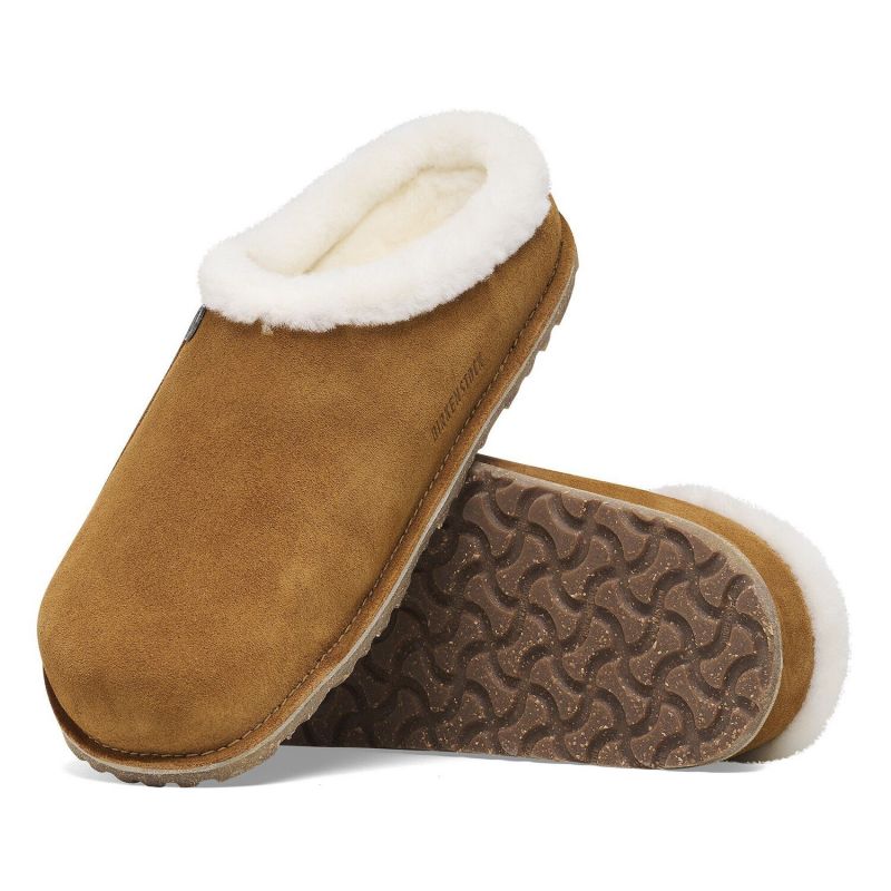 Birkenstock Zermatt Premium Shearling LEVE Mink LAF Narrow Flip-Flops (1023145) In preparation Your Sports Performance
