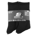 Skechers 6pk Core Crew LG Socks S118220-BLK Black 43–46
