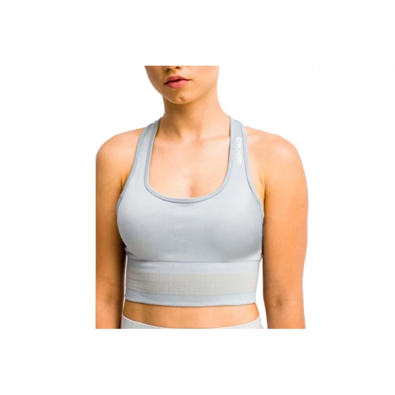 GymHero Stripes Bra W BRA-GRAPHITE Clothing/Training/GymHero Your Sports Performance