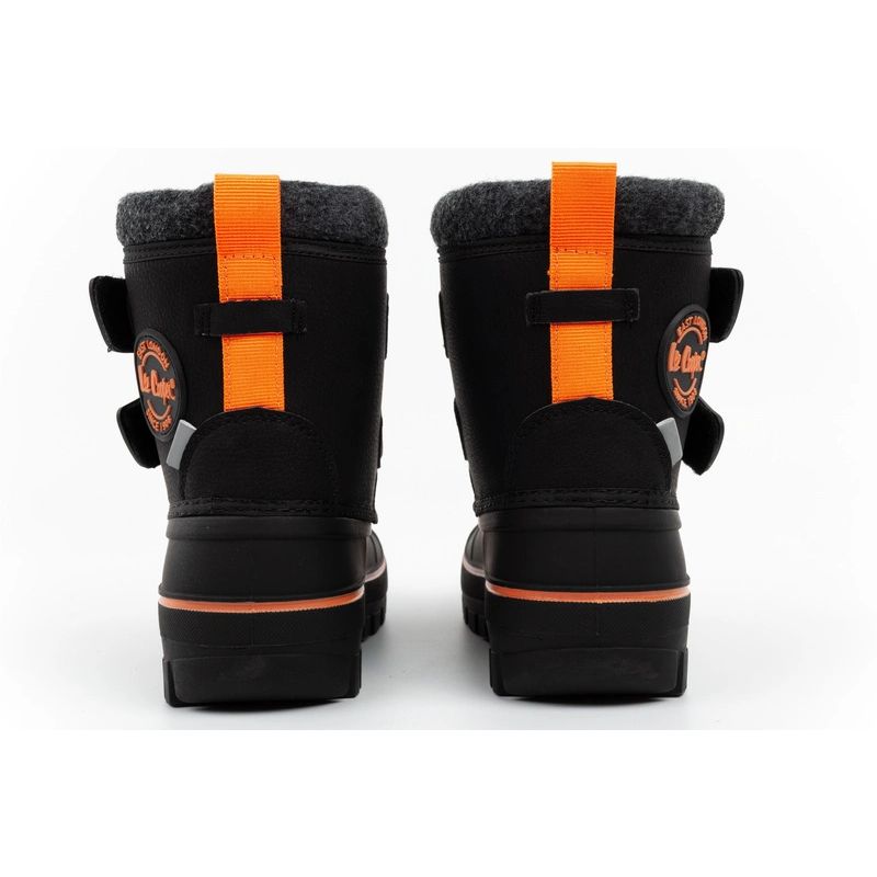 Lee Cooper Kids’ Winter Snow Boots, Black, Insulated, with Velcro Fastening