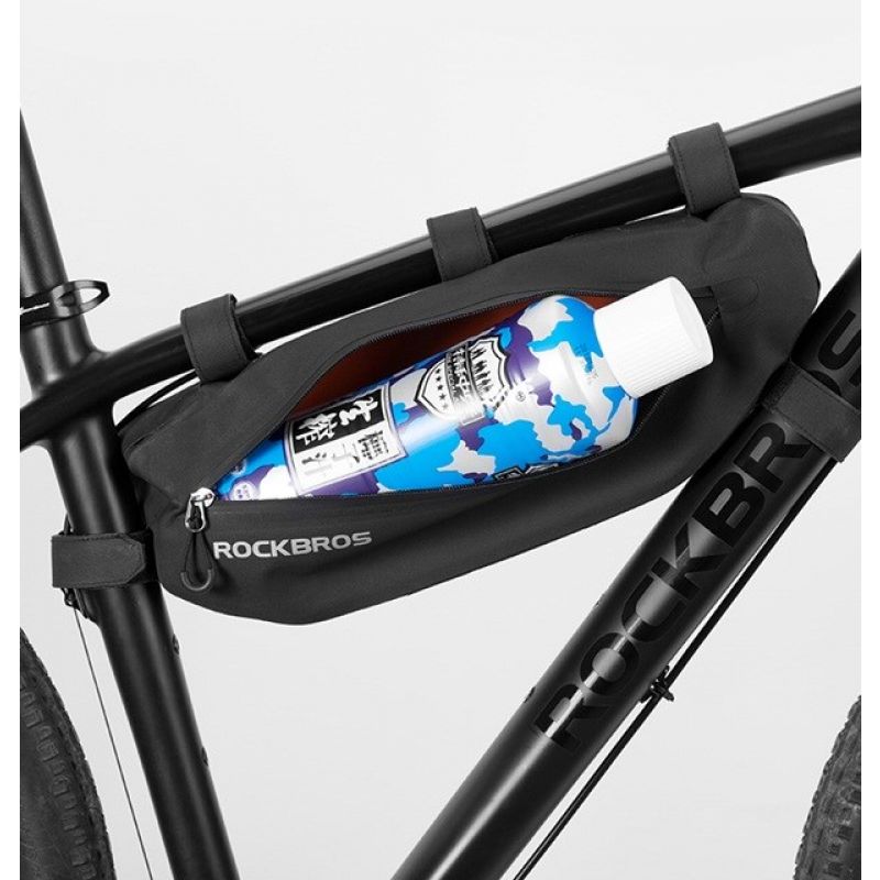 Rockbros AS-043 Velcro Bicycle Bag 3l - Black Import z Action/Rowery i akcesoria/Torby i sakwy Your Sports Performance