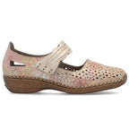 Women's leather velcro openwork shoes, multicolor Rieker 41399-92 To be categorized Your Sports Performance