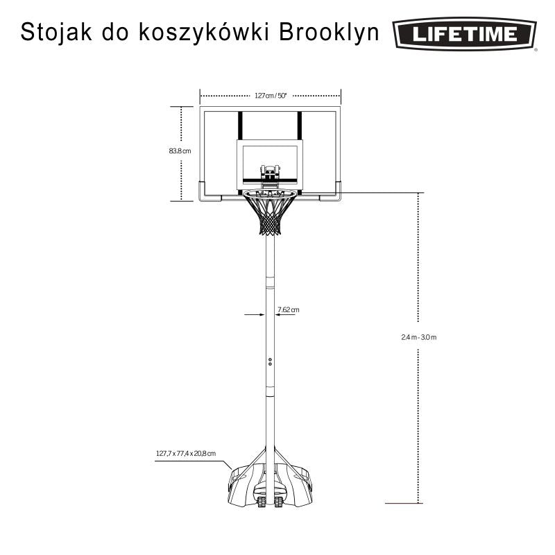 Lifetime 50 "BROOKLYN 90981 Basketball Stand Accessories/Sports facilities equipment Your Sports Performance