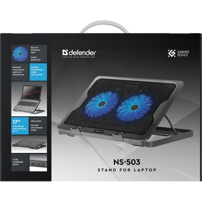 Defender Laptop Cooling Pad NS-503 15.6"-17" 2W 2XUSB 29503 Chłodzenie/Podstawki pod notebooki Your Sports Performance