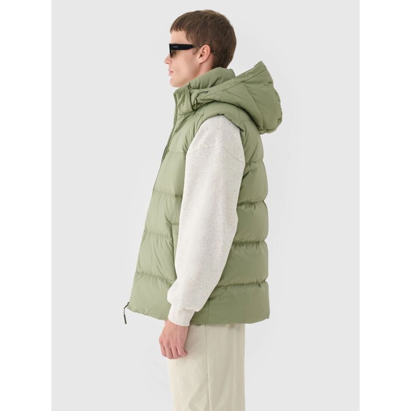 Men's down vest with natural filling 4F 4FWAW24TVJAM148-43S 4f