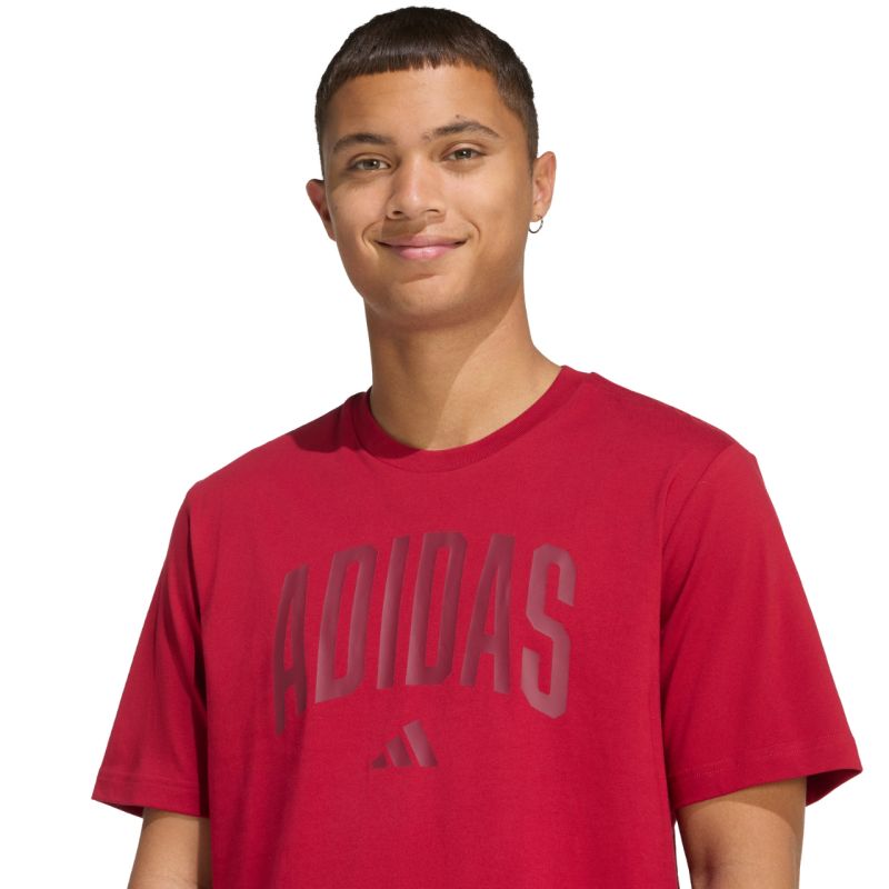 Adidas Collegiate Lineage Men's T-Shirt Red KH4593