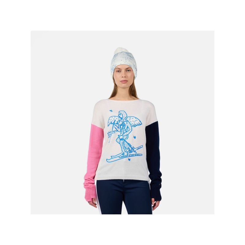 ROSSIGNOL W JCC SIGNAL RN women's sweater blue