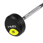 Rubber-coated fixed barbell/bar, curved, 25 kg HMS GSL25 In preparation Your Sports Performance