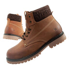 Wrangler Arch men's shoes Chelsea boots elegant ankle boots natural leather brown Wrangler