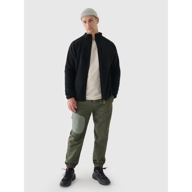 Men's sherpa fleece with stand-up collar 4F 4FRAW24TFLEM360-20S 4f