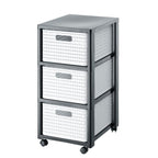 ROTHO Large bookcase with 3 drawers COUNTRY white/anthracite Dla zwierząt/Miski, pojemniki i poidełka (uniwersalne) Your Sports Performance
