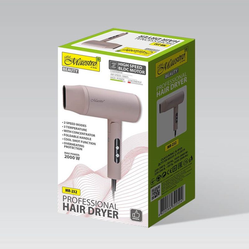 Hair dryer 2000W MR-232 MAESTRO AGD - Produkty/Suszarki do włosów Your Sports Performance