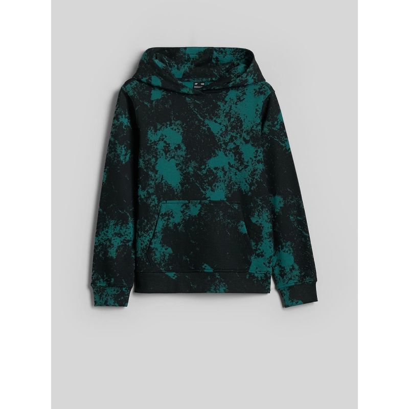 Boy's regular hooded sweatshirt 4F 4FJKAW26TSWSM3154-90A