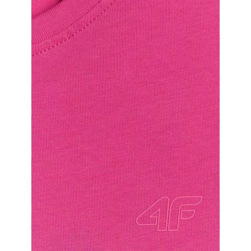 Regular plain girls' T-shirt 4F 4FJRSS26TTSHF3554-12S 4f