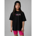 Girls' loose T-shirt with print 4F 4FJRSS26TTSHF4137-20S 4f