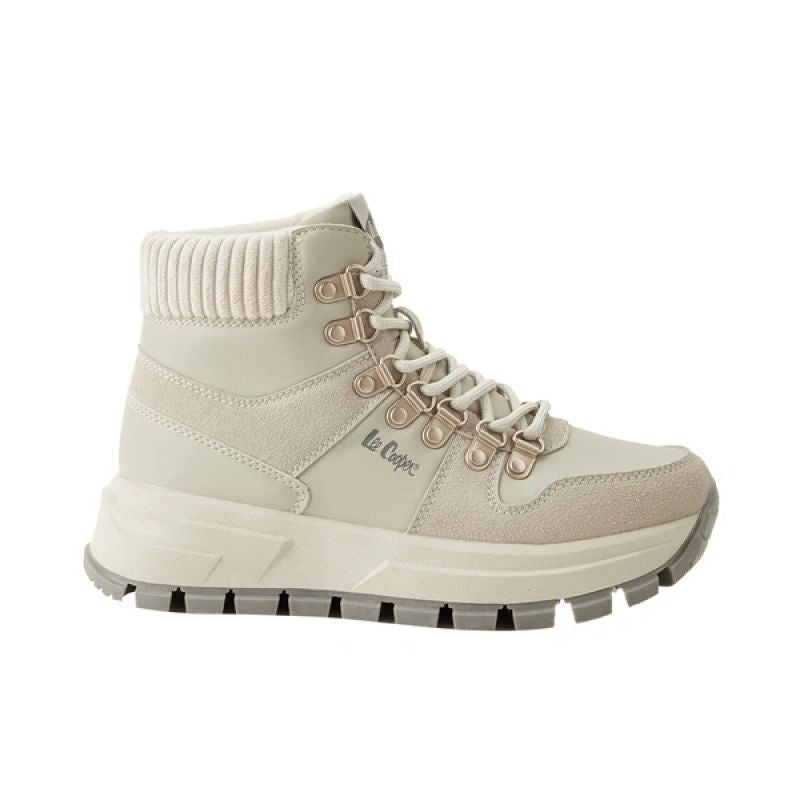 Lee Cooper Women’s Light Grey Insulated Winter Sports Ankle Boots
