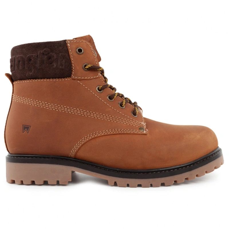 Wrangler Men’s Winter Boots, Warm-Lined Leather Hiking Boots, High-Top Ankle Boots
