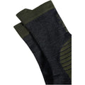 Green UNI ODLO PERFORMANCE MERINO TRAIL Crew Socks