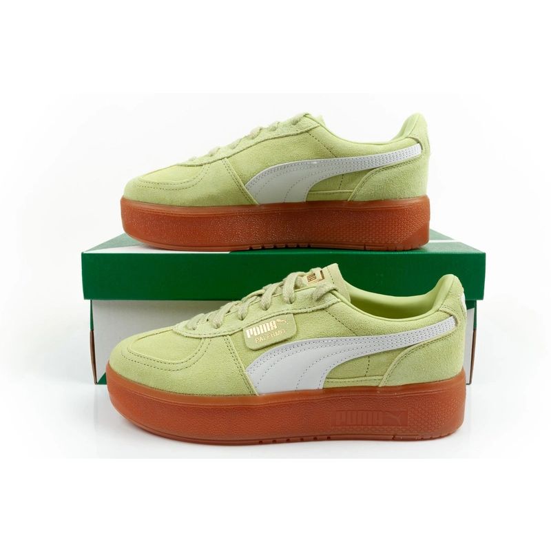 Puma women's shoes sports sneakers Palermo platform fashionable green Puma