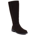 Women’s chocolate-brown leather officer boots Sergio Leone KZ-27-S