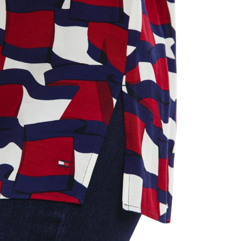 Tommy Hilfiger Viscose W WW0WW31447 shirt Clothing/Lifestyle/T-shirts/Tommy Hilfiger Tommy Hilfiger